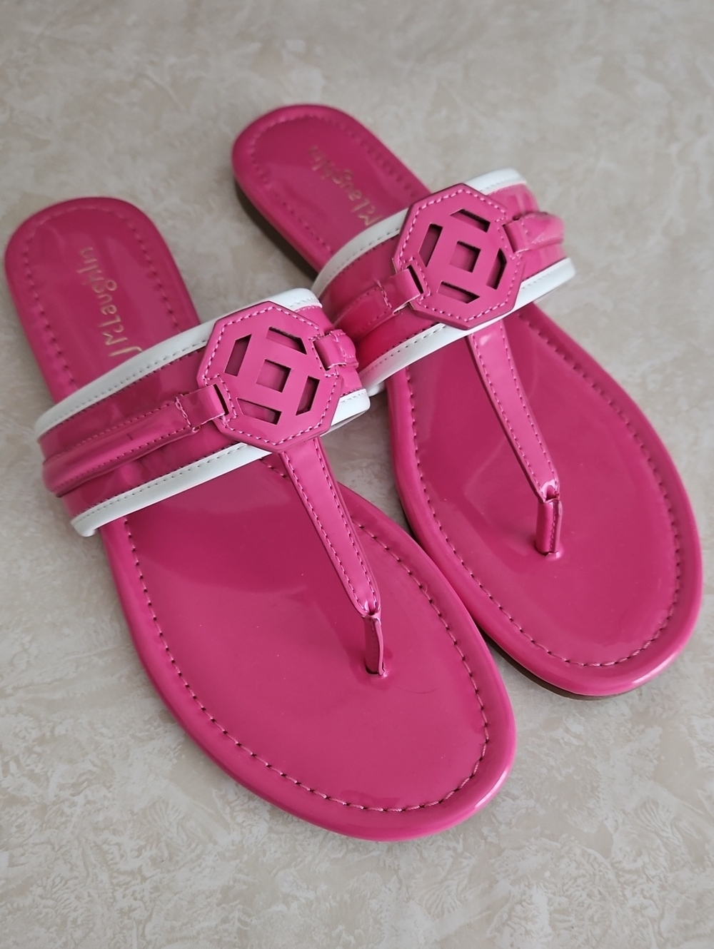 J.McLaughlin Nixi Patent Leather Sandals, Size 8.5.